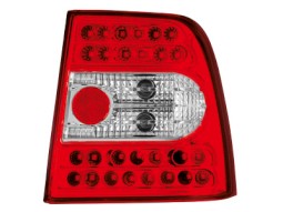 Farolins de Led VW Passat 3B Lim. 97-01 _ vermelho/crystal