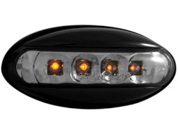 Farolins de pisca laterais led Peugeot 206 _ case black _ RS smoke