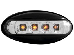 Farolins de pisca laterais led Peugeot 206 _ case black _ RS clear