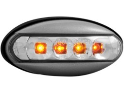 Farolins de pisca laterais led Peugeot 206 _ case grey _ RS clear