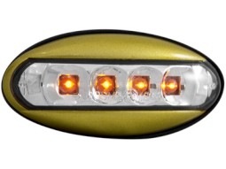 Farolins de pisca laterais led Peugeot 206 _ case golden _ RS clear