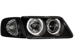 Faróis Angel eyes para   Audi A3 8L 9.96-00 _2 angel eyes_black