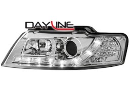 Faróis daylight AUDI A4 8HE 01-04 _ drl-optic _ chrome