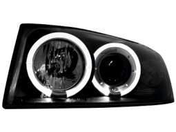 Faróis Angel eyes para   Audi A4 8E 01-04 _2 angel eyes _ black