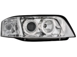 Faróis Angel eyes para Audi A6 01-03 _2 angel eyes