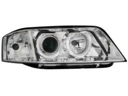 Faróis Angel eyes para Audi A6 97-01 _2 angel eyes