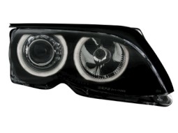 Faróis Angel eyes para BMW E46 4d 01-03 _2 angel eyes