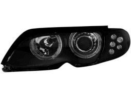 Faróis Angel eyes para   BMW E46 4d 01-03 _2 angel eyes