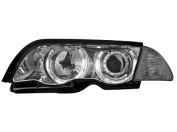 Faróis Angel eyes para BMW E46 4d 98-01 _ 2 LED halo rims