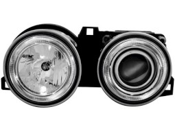 Faróis Angel eyes para BMW E30 09.87-10.90 _ halo rims _ chrome