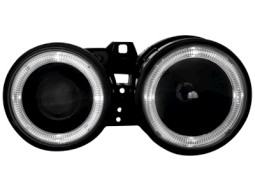 Faróis Angel eyes para BMW E30 89-90 _ black