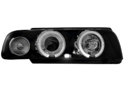 Faróis Angel eyes para   BMW E38 7er 94-00 _2 angel eyes _ black