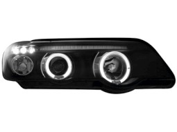 Faróis Angel eyes para BMW X5 99-02 _2 angel eyes _ black