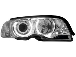 Faróis Angel eyes para BMW E46 2d 98-01 _2 angel eyes
