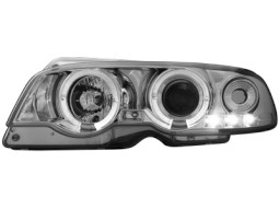 Faróis Angel eyes para BMW E46 2d 98-01 _2 angel eyes
