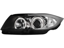 Faróis Angel eyes para BMW E90 _2 angel eyes _black