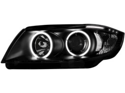 Faróis Angel eyes para BMW E90 _2 angel eyes