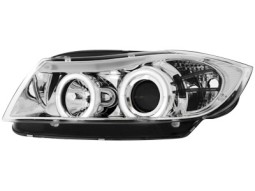 Faróis Angel eyes para BMW E90 _2 angel eyes