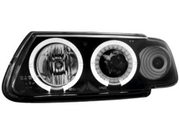 Faróis Angel eyes para Citroen Saxo 96-99 _2 angel eyes _ black