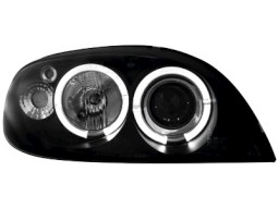 Faróis Angel eyes para Citroen Saxo 00-04 _2 angel eyes _ black