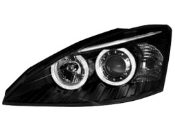 Faróis Angel eyes para   Ford Focus 01-04 _2 angel eyes_black