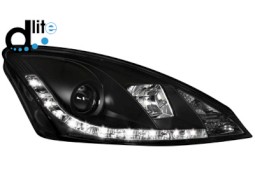 Faróis D-LITE  Ford Focus 01-04 _DAYTIME RUNNING LIGHT_ black