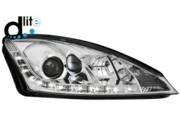 Faróis D-LITE Ford Focus 98-01 _DAYTIME RUNNING LIGHT_ chrome