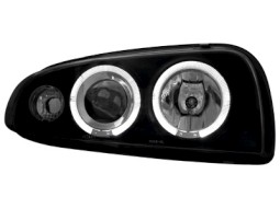 Faróis Angel eyes para Ford Fiesta MK4 96-98 JAS _2 angel eyes_black
