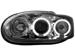Faróis Angel eyes para Ford Escort MK6/7 _2 angel eyes