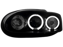 Faróis Angel eyes para Ford Escort MK6/7 _2 angel eyes _ black