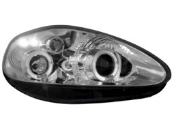 Faróis Angel eyes para Fiat Grande Punto 05-08 _2 angel eyes