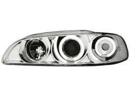 Faróis Angel eyes para Honda Civic 92-95 4d _2 angel eyes