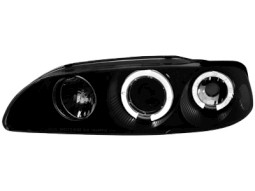 Faróis Angel eyes para   Honda Civic 92-95 4d _2 angel eyes_black