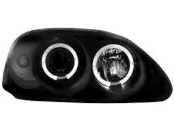 Faróis Angel eyes para   Honda Civic 99-00 _2 angel eyes _ black