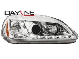 Faróis Angel eyes para Honda Civic 99-02 2+5d _2 angel eyes_chrome