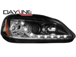 Faróis Angel eyes para Honda Civic 99-02 2+5d _2 angel eyes_black