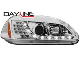 Faróis Angel eyes para Honda Civic 96-98 2+5d cromado