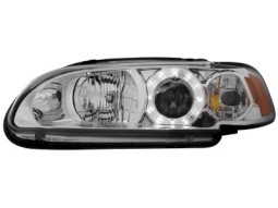 Faróis Angel eyes para Honda Civic 2/3T 91-10.95 _ 1 halo rim _ chrome
