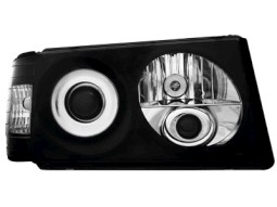 Faróis Angel eyes para   Mercedes Benz W124 E-Class 84-93 _ black