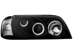 Faróis Angel eyes para Mercedes Benz W202 C-Class 93-01_ black