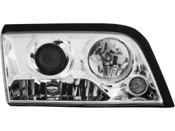 Faróis Angel eyes para Mercedes Benz W202 C-Class 93-01_ chrome