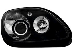 Faróis Angel eyes para Mercedes Benz R170 SLK 96-04 _ black