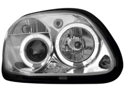 Faróis Angel eyes para Mercedes B. R170 SLK 96-04 _2 angel eyes _ chrome