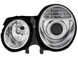 Faróis Angel eyes para Mercedes Benz W210 99-01 E-class