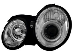 Faróis Angel eyes para Mercedes Benz C208 CLK 06.97-06.02