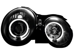 Faróis Angel eyes para Mercedes B. C208 CLK 06.97-06.02 _2 angel eyes