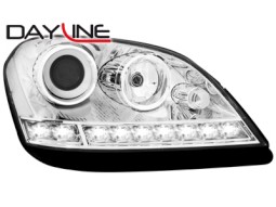 Faróis Angel eyes para Mercedes Benz W164 M 05-08