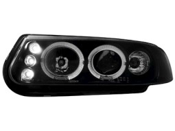 Faróis Angel eyes para Rover 200 95-00 _ black