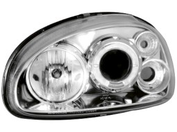 Faróis Angel eyes para Opel Corsa B 3/5d 03.93-03.01 _ 1 halo rim