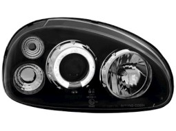 Faróis Angel eyes para Opel Corsa B 3/5d 03.93-01 _ 1 halo rim _ black